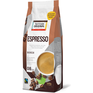 Fairtrade Original Espresso Bonen 500g Zak