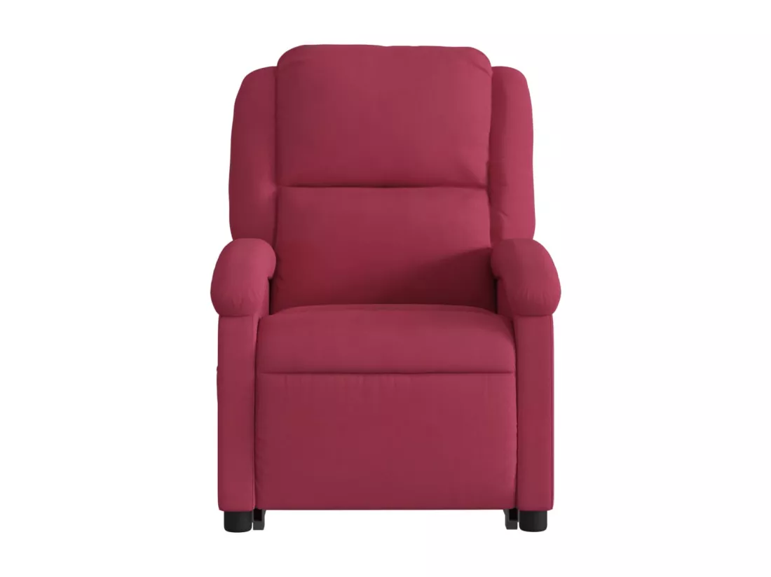 Fauteuil inclinable massant électrique rouge bordeaux