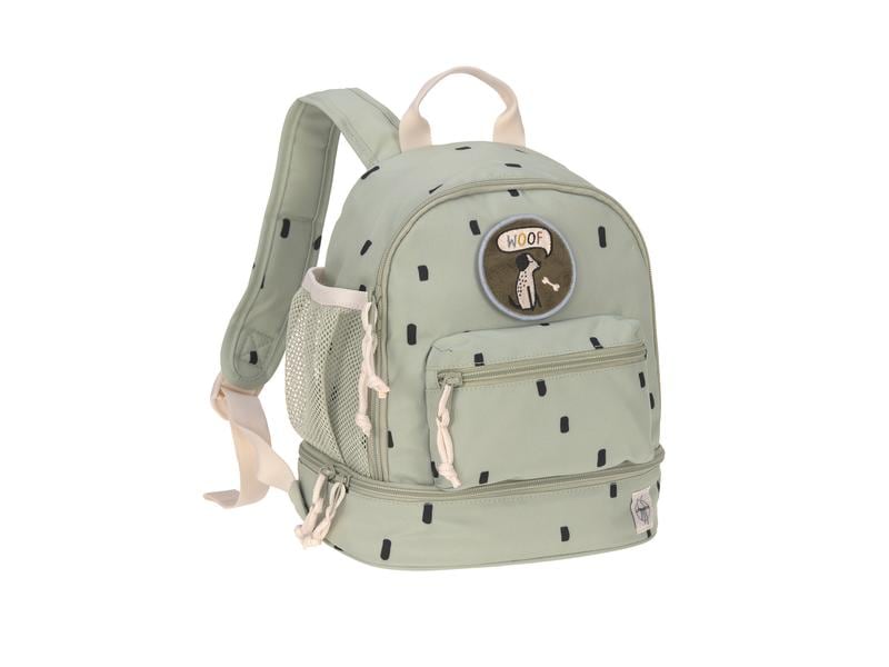 Lässig Rucksack Mini Backpack Happy Prints Light Olive Wasserabweisender Kinderrucksack mit gepolsterten Schultergurten