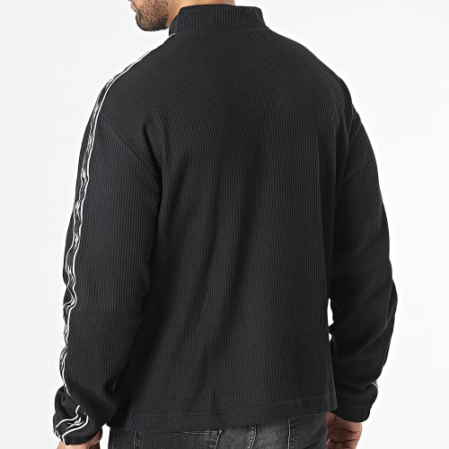 Sweat Col Zippé A Bandes Reebok Identity Vector Tape HS9443 Noir