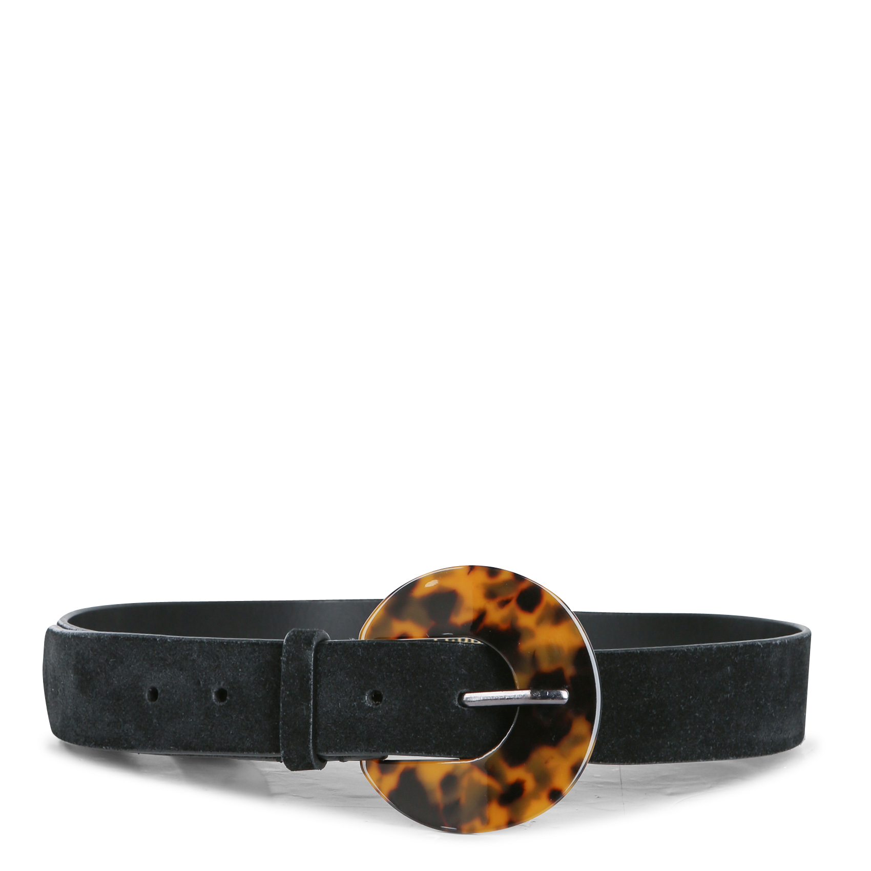 Ceinture en cuir velours | Noir