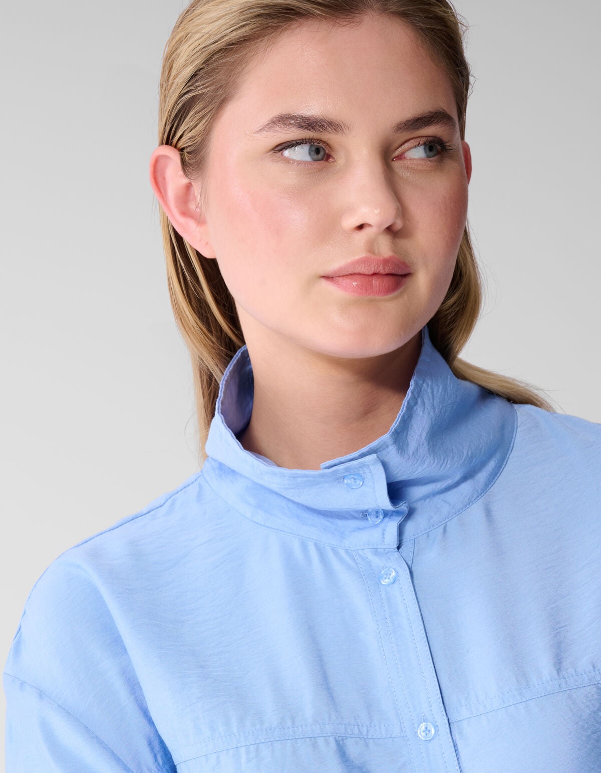 Drawstring Blouse Blauw