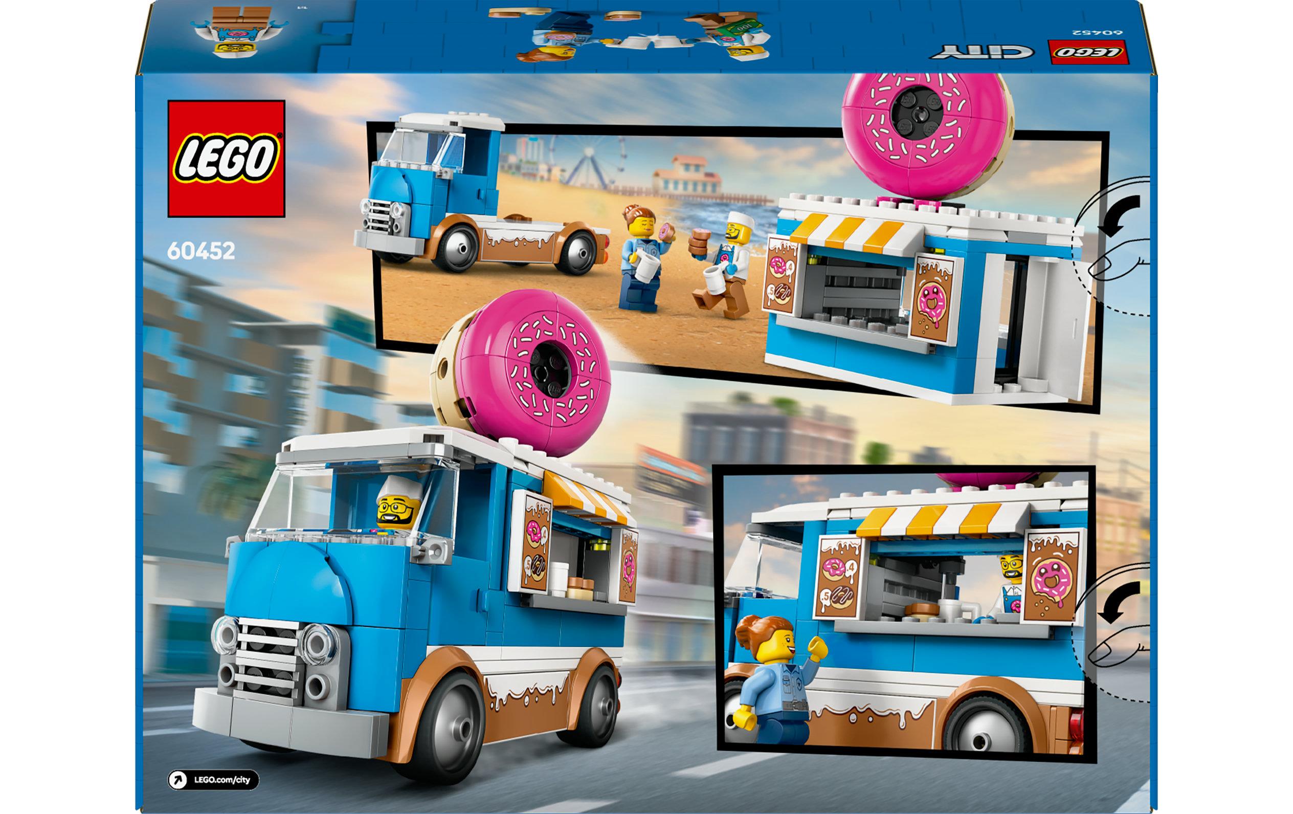 City Donut Truck 60460Vielseitiges Konstruktionsspielzeug zur Förderung der Kreativität und Fantasie