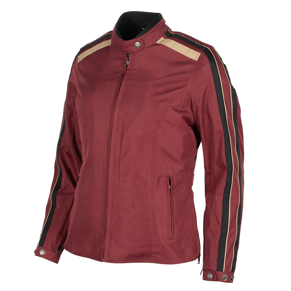 Helstons - Blouson femme Jade Tissu Technique Bordeaux / Noir