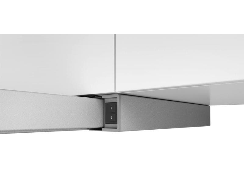 Bosch Flachschirmhaube DFM064W51C 3 Stufen Teleskop-Dunstabzugshaube für den Einbau in einen 60 cm breiten Oberschrank