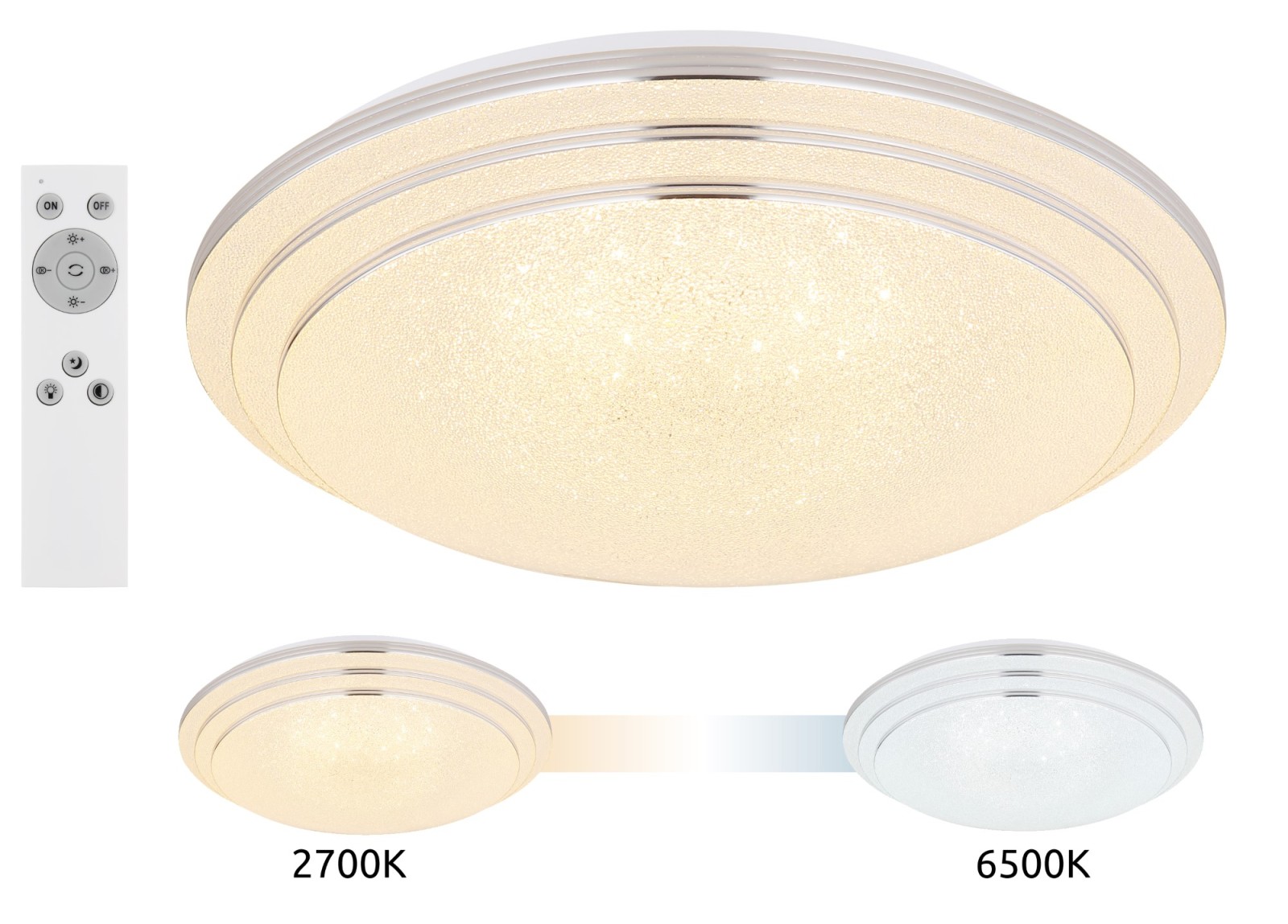 LED-Deckenleuchte - weiß - dimmbar - Ø 40 cm