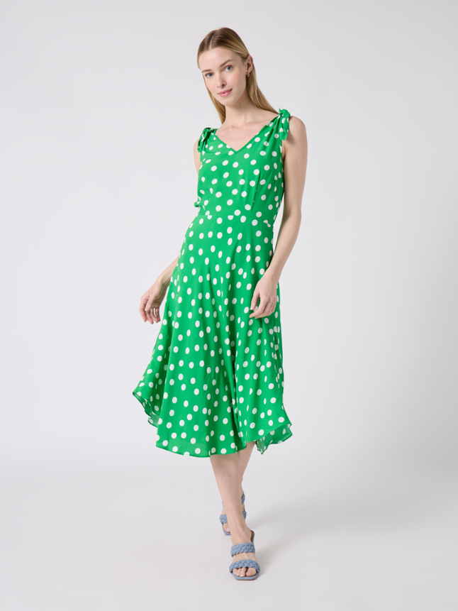 Robe midi à bretelles