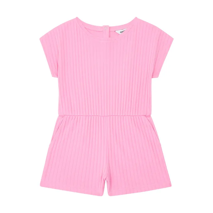 Hundred Pieces Combinaison Coton Bio Rib | Rose