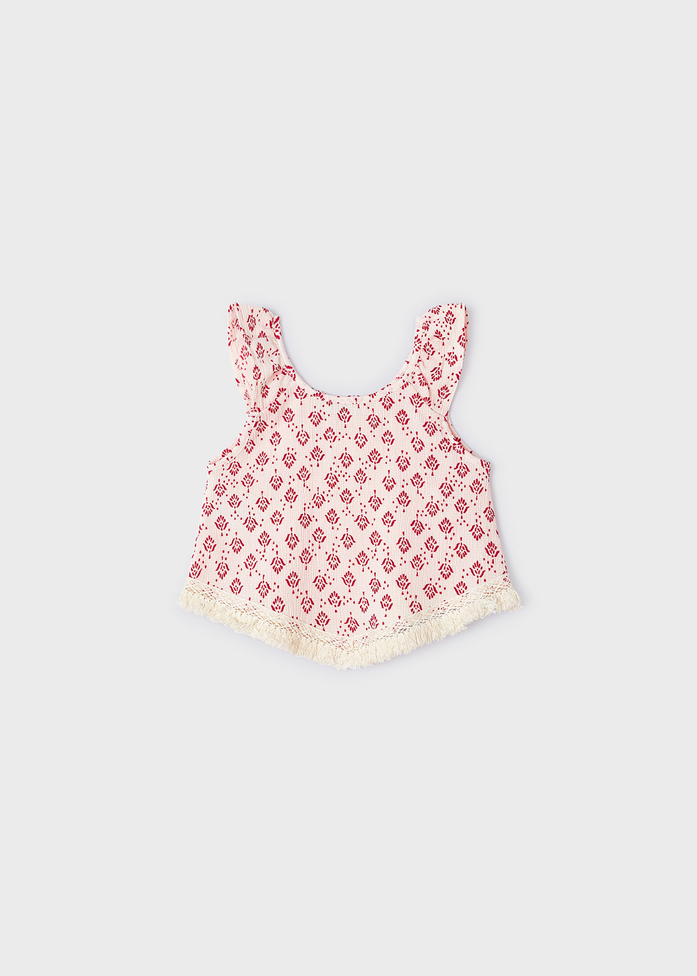 Camiseta feminina com estampa jacquard