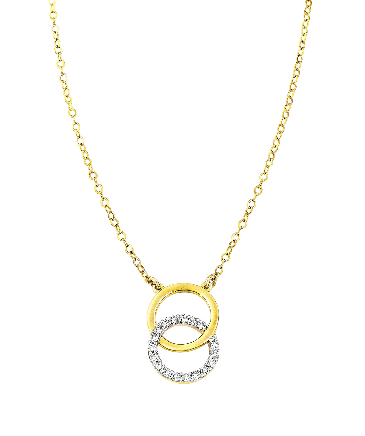 Moderne Halskette mit 18 Diamanten