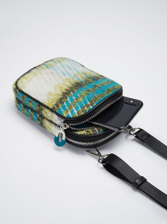 Bolsa para celular com alça de ombro - Azul
