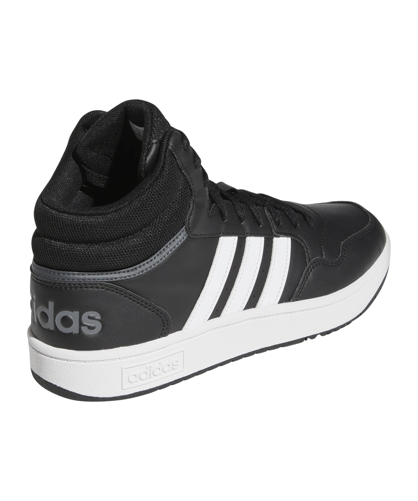 adidas Hoops 3.0 Mid Schwarz Weiss