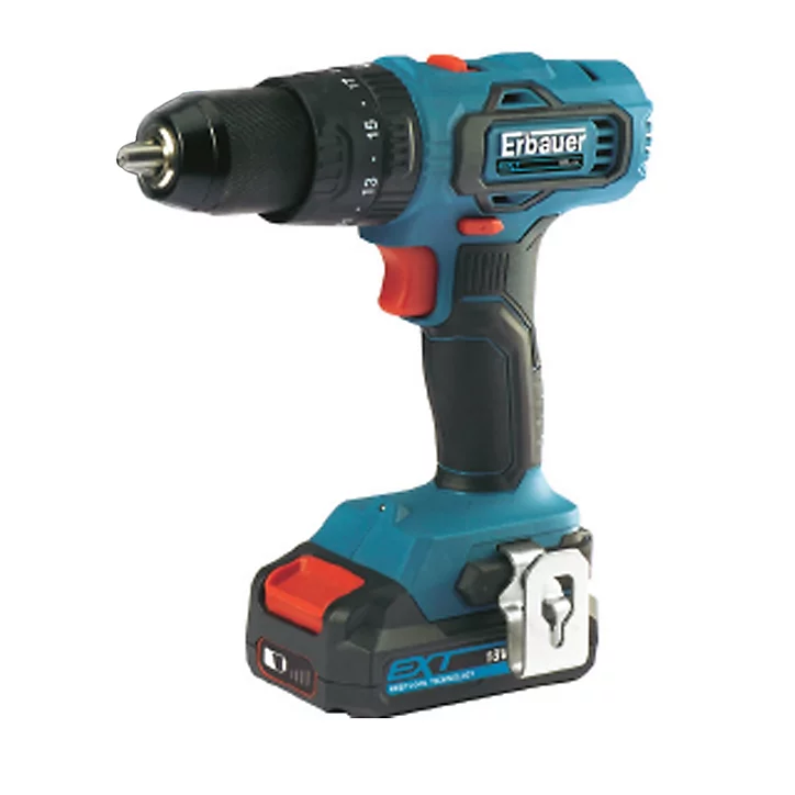 Perceuse visseuse à percussion sans fil Erbauer EBCD18Li-2 18V - 2Ah
