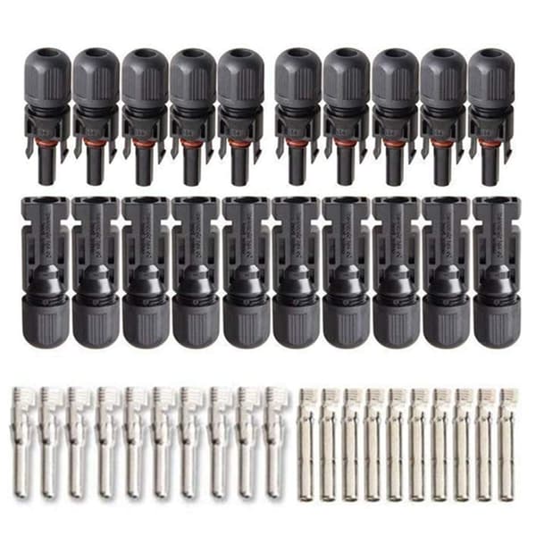 Solcellekontakter MC4, 10-pakning
