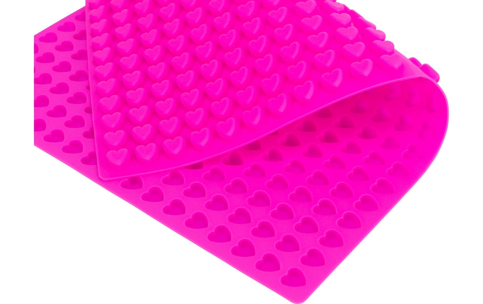 Backmatte mit Herzen, Silikon, 38 × 28 cm, PinkSnack-Spielzeug