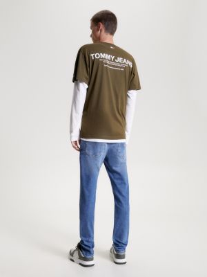 Camiseta clássica com logo nas costas
