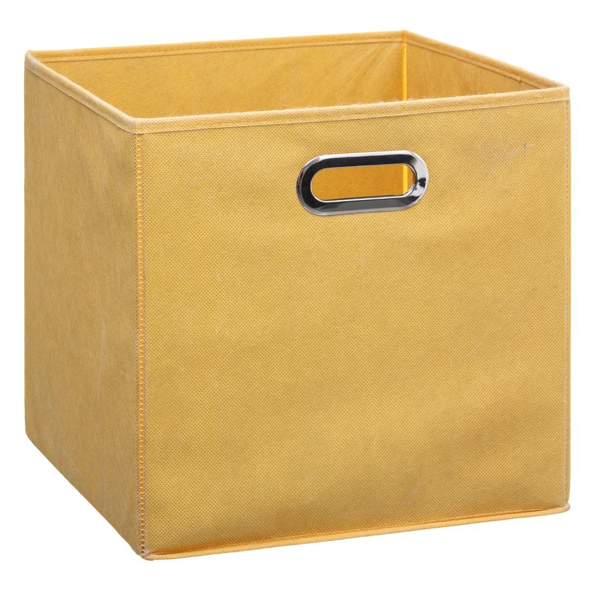 BOITE DE RANGEMENT 31X31CM JAUNE