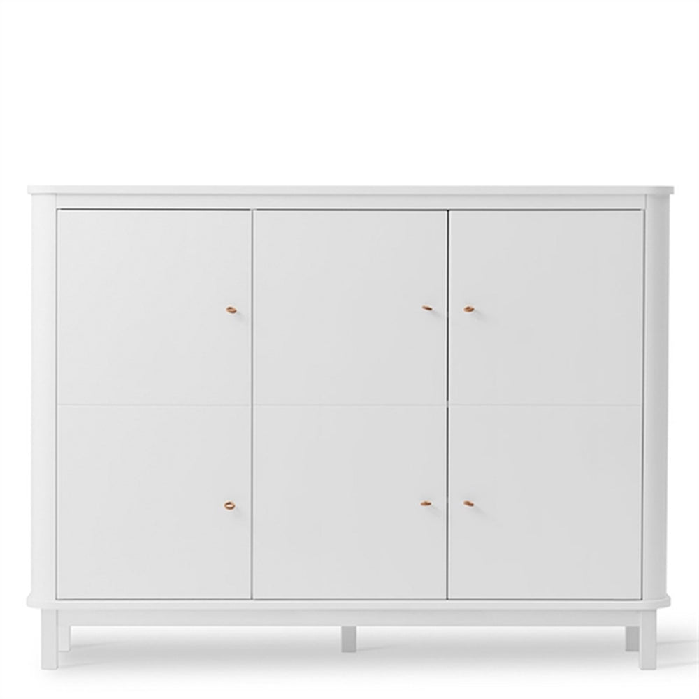 Køb Oliver Furniture Wood Multiskab 3 Døre Hvid