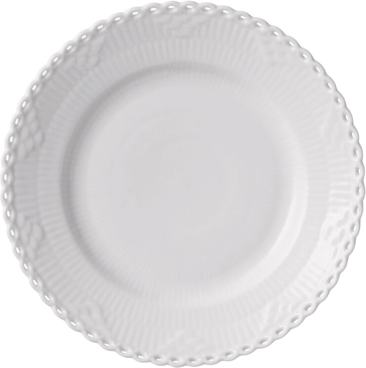 Royal Copenhagen Hvid Helblonde tallerken 17 cm Hvid