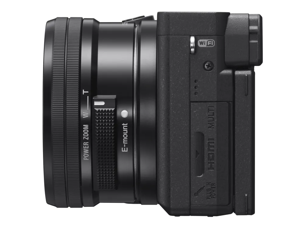 Sony a6400 ILCE-6400L - Digitalkamera - spejlløst - 24.2 MP - APS-C - 4K / 30 fps - 3x optisk zoom 16-50 mm objektiv - Wi-Fi, NFC, Bluetooth - sort