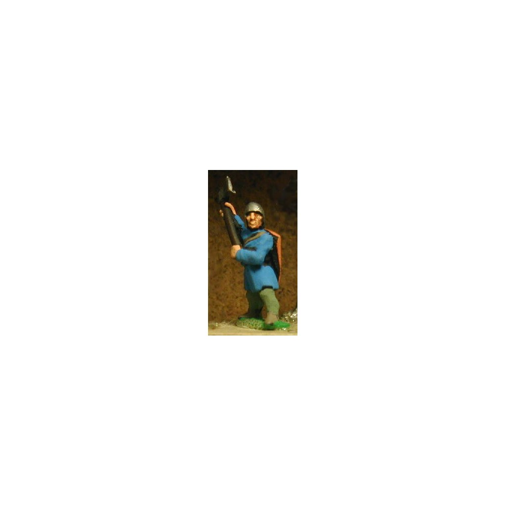 Light Axemen with shields & assorted helms