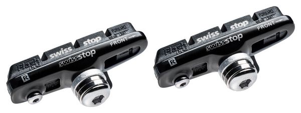 x2 Patins de Frein SwissStop Full FlashPro Original Black Pour Jantes Aluminium Pour Freins Shimano / Sram