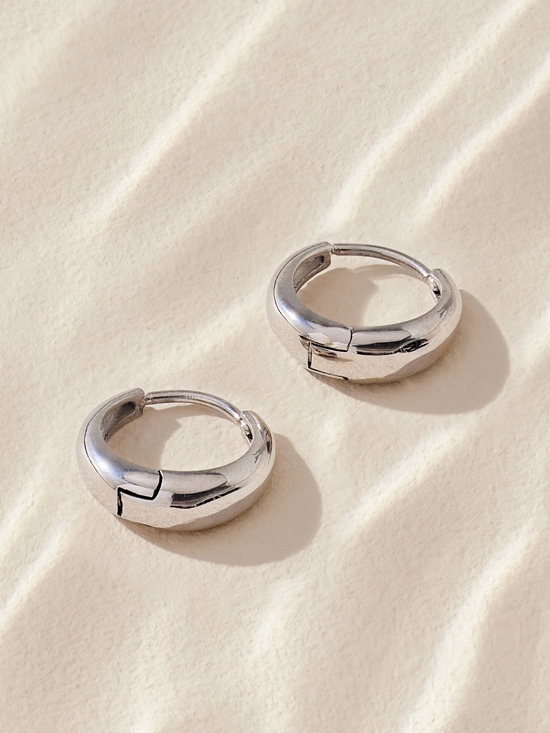 Zilverkleurig - Stainless Steel Huggie Hoop Earrings