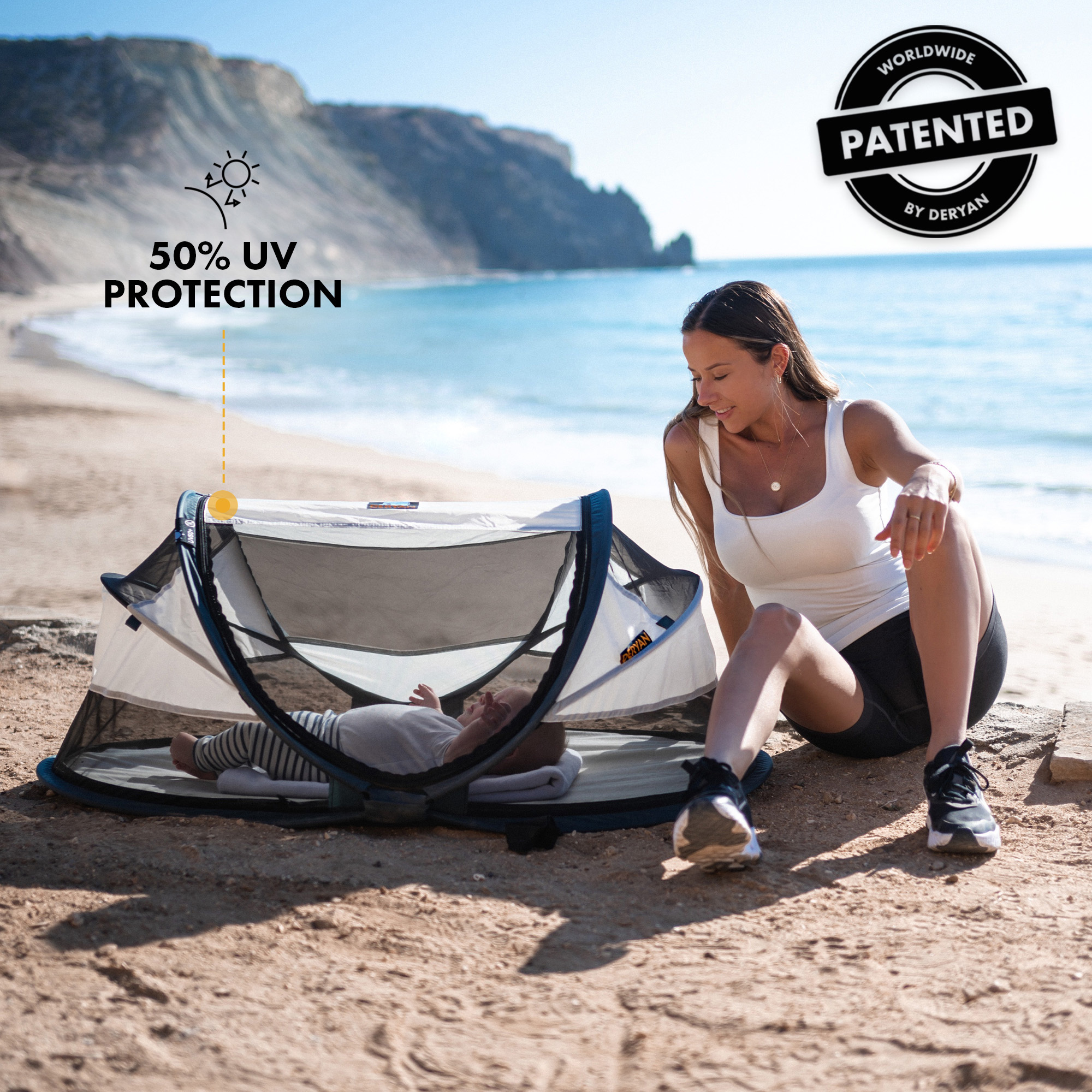 Deryan Baby Luxe Crème Campingbedje