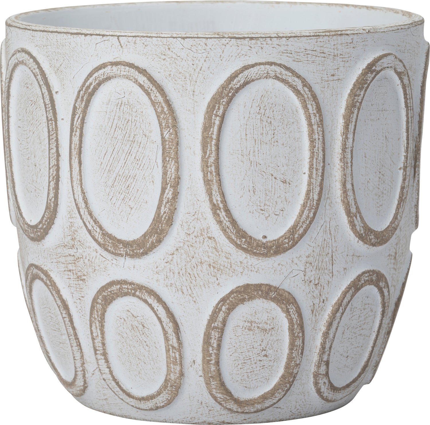 Intratuin pot Morris wit D 13,5 x H 12,5 cm