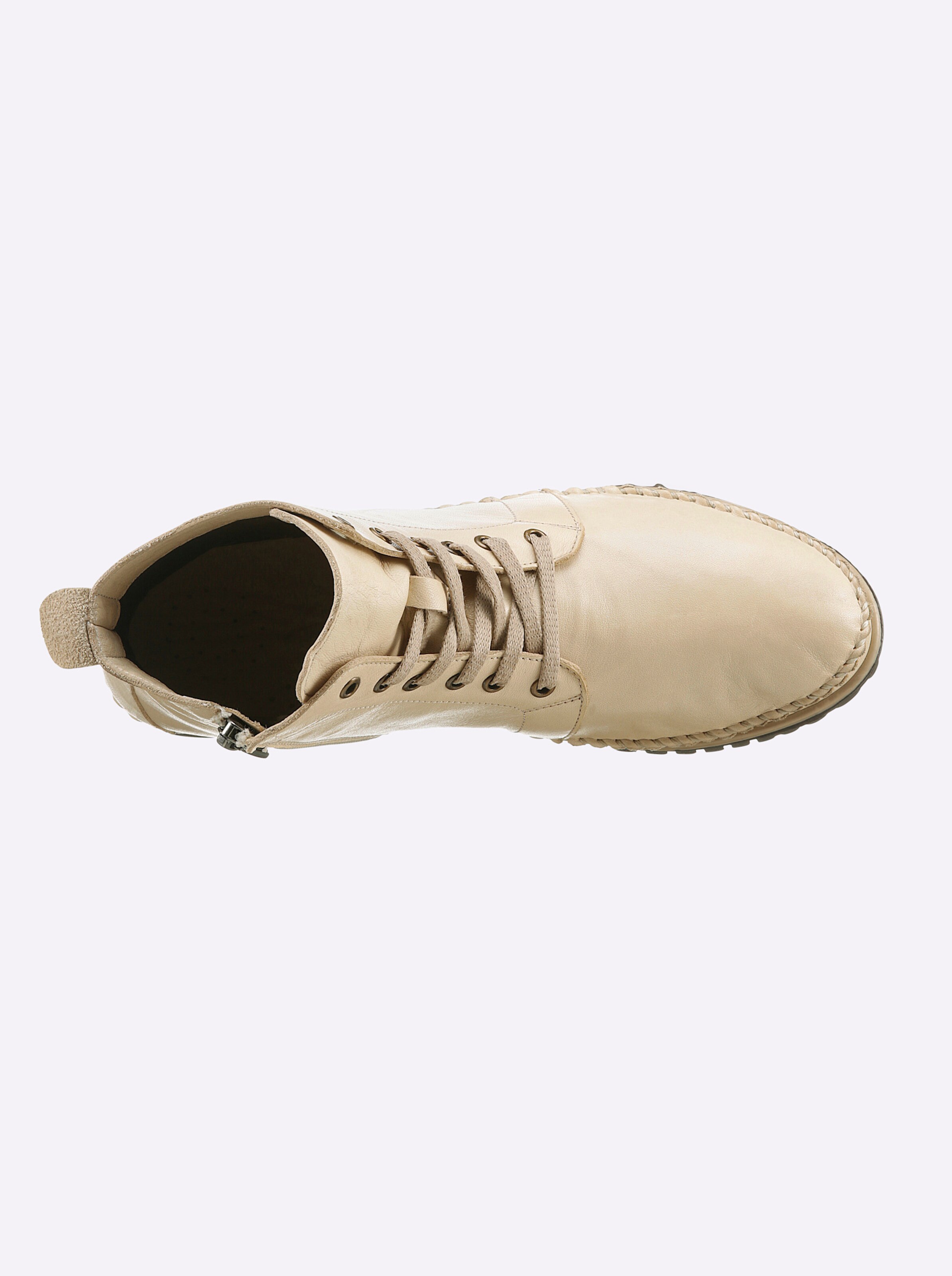 Andrea Conti Schnürstiefelette in beige