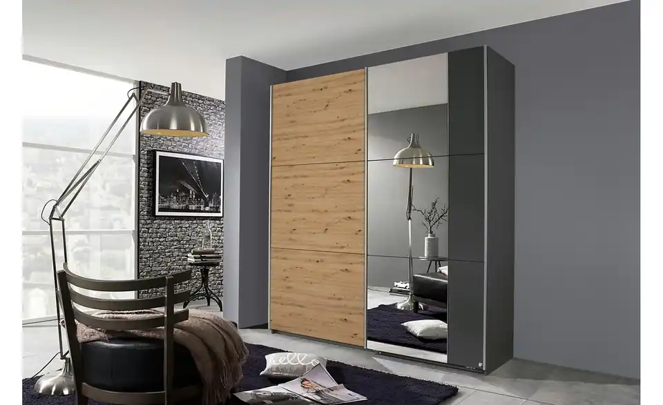 Schwebetürenschrank 175 cm