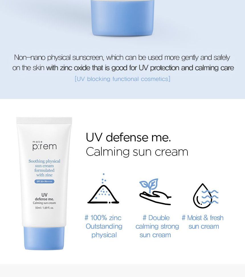 make p:rem - UV Defense Me. Kalmerende zonnebrandcrème