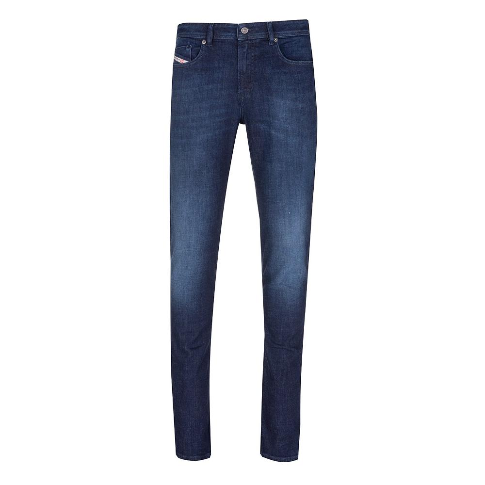 Diesel Jean Skinny Bleu Foncé Délavé Homme Diesel 1979 Sleenker