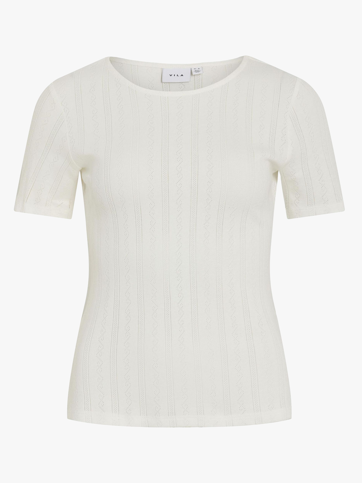 Kassie Short Sleeve Pointelle Top