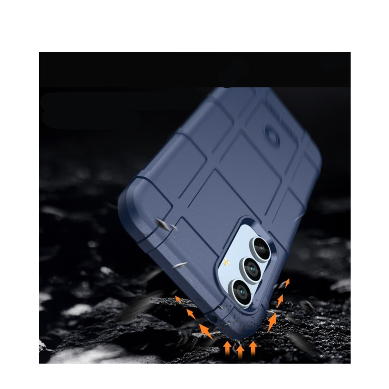 Samsung Galaxy A54 5G Outdoor Gummi Schutzhülle Anti-Shock - Blau