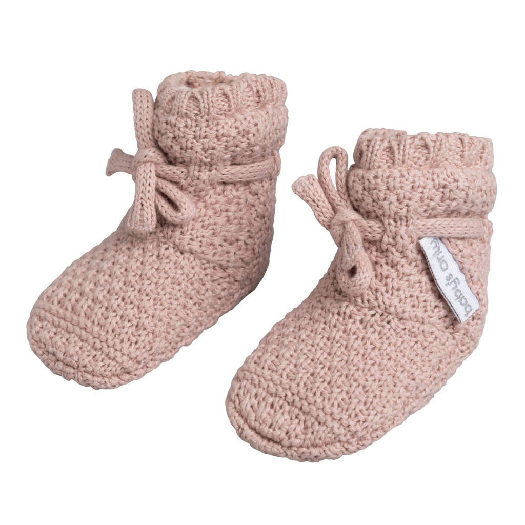 Baby's Only gebreide slofjes Willow oud roze