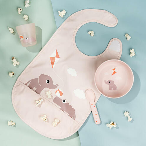 Bavoir velcro playground Rose - DONE BY DEER