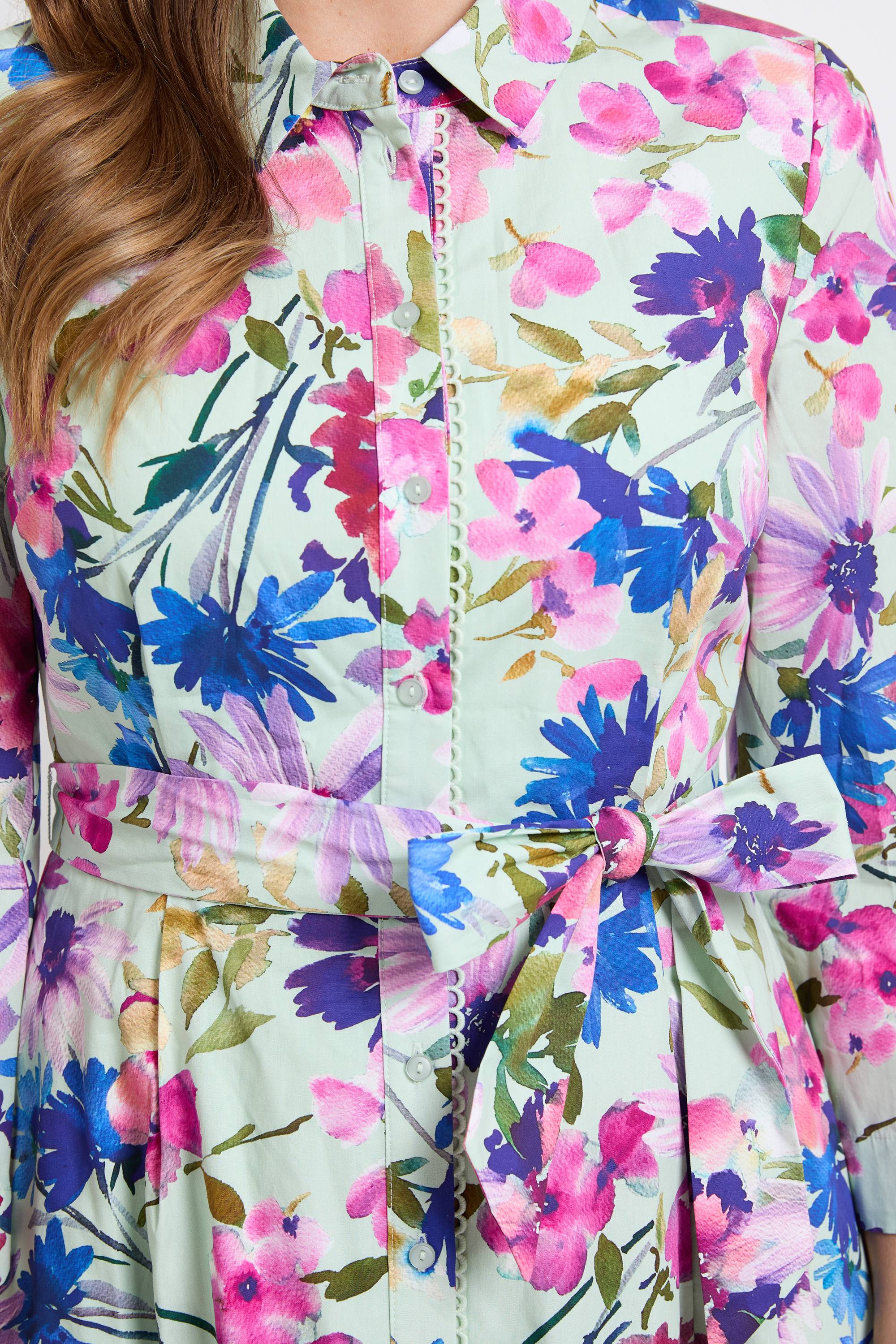 Wallis Robe Chemise En Coton À Motif Floral