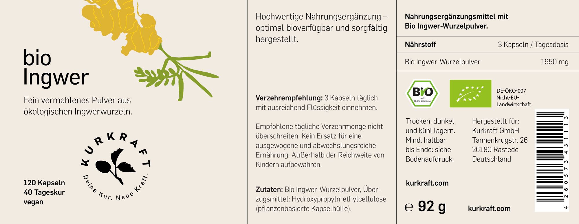 Kurkraft© Bio Ingwer