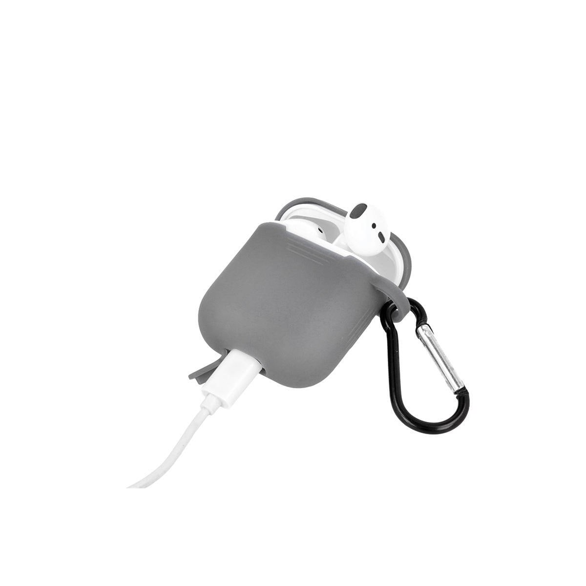 Airpods Beskyttelsesveske med krok, grå