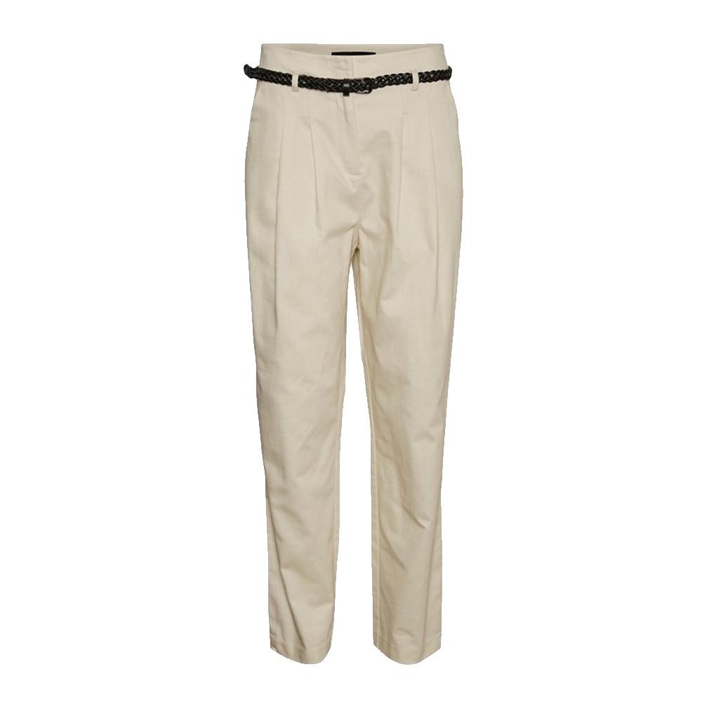 Vero Moda Pantalon Écru Femme Vero Moda Katie
