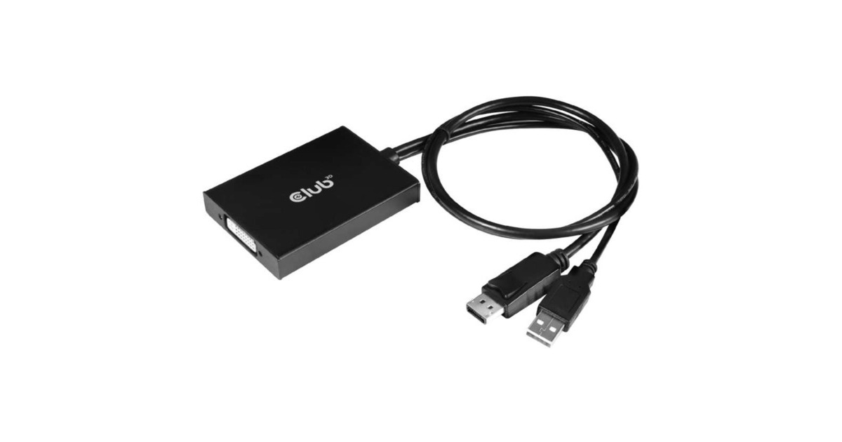 Club 3DDisplayPort to Dual Link DVI-D HDCP OFF version Active Adapter for Apple Cinema Displays  (Zwart)