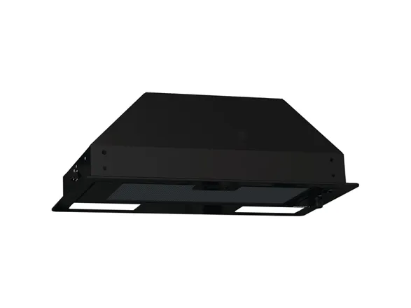 Gorenje Essential BHI681EB - Hætte - integreret - bredde: 53.4 cm - dybde: 30 cm - udtrækning og recirkulation (-) - med intern motor - sort