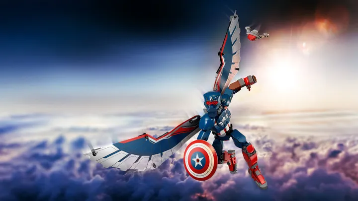 LEGO Super Heroes Marvel 76296 Byg selv-figur af den nye Captain America