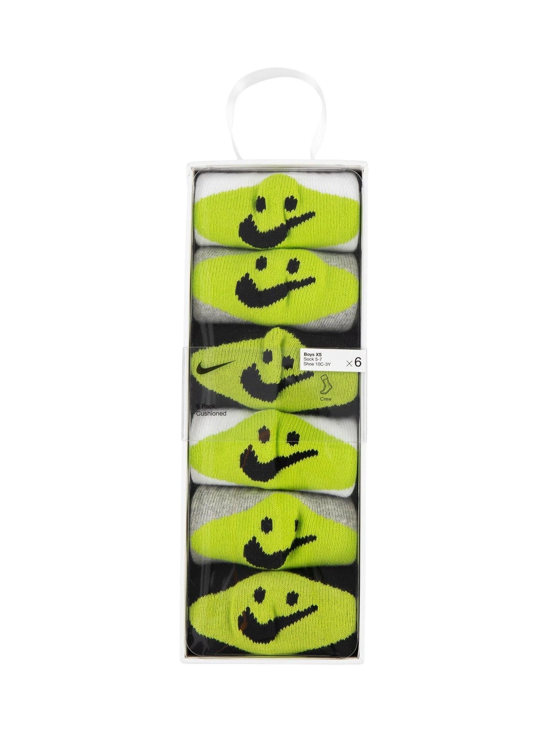 Nike Smiley Heel 6 Pack Socks