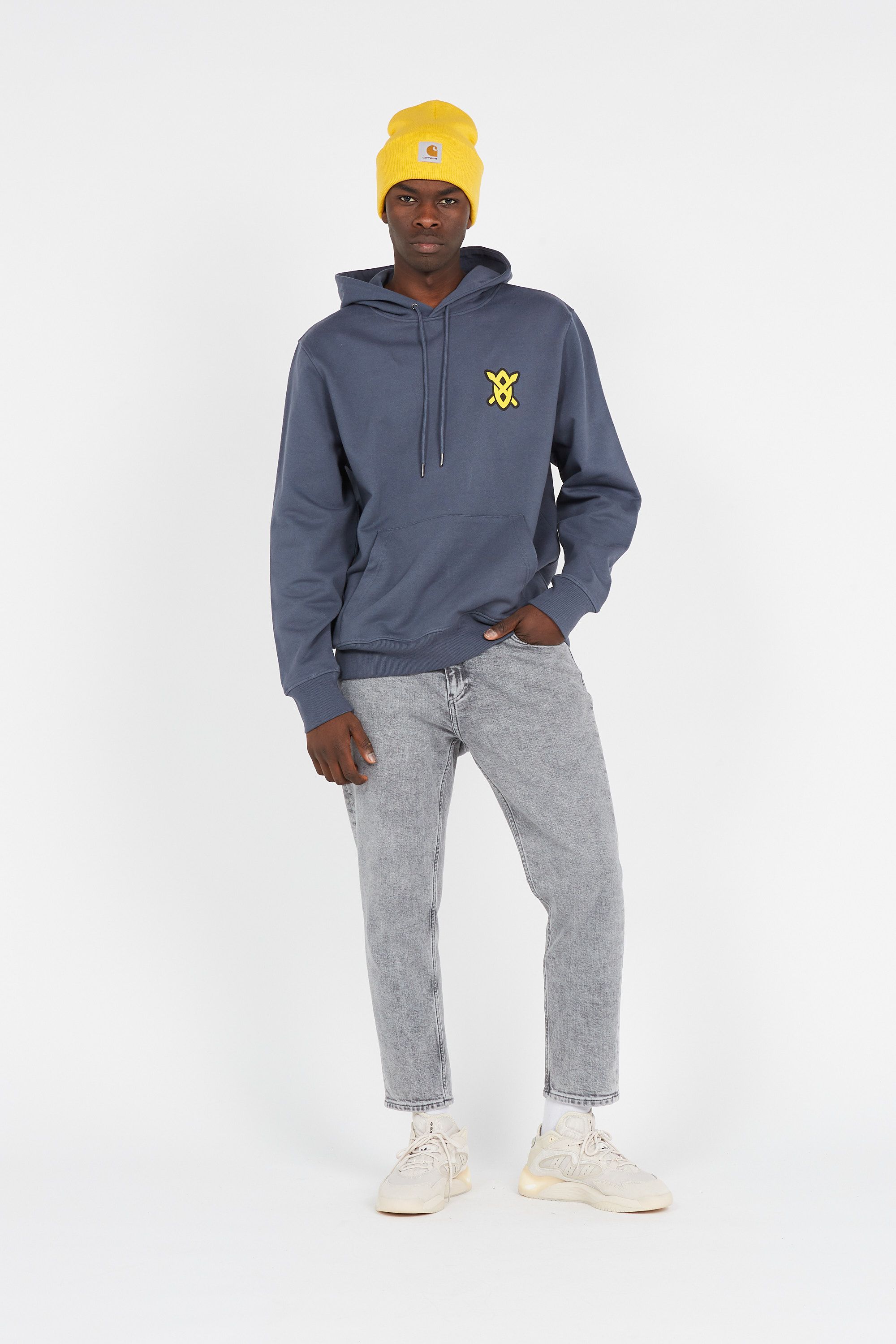 Daily Paper Hoodie MANU Bleu