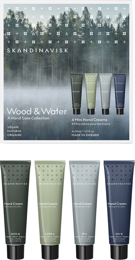 Skandinavisk Wood & Water Mini Handcream Giftset (30mlx 4)