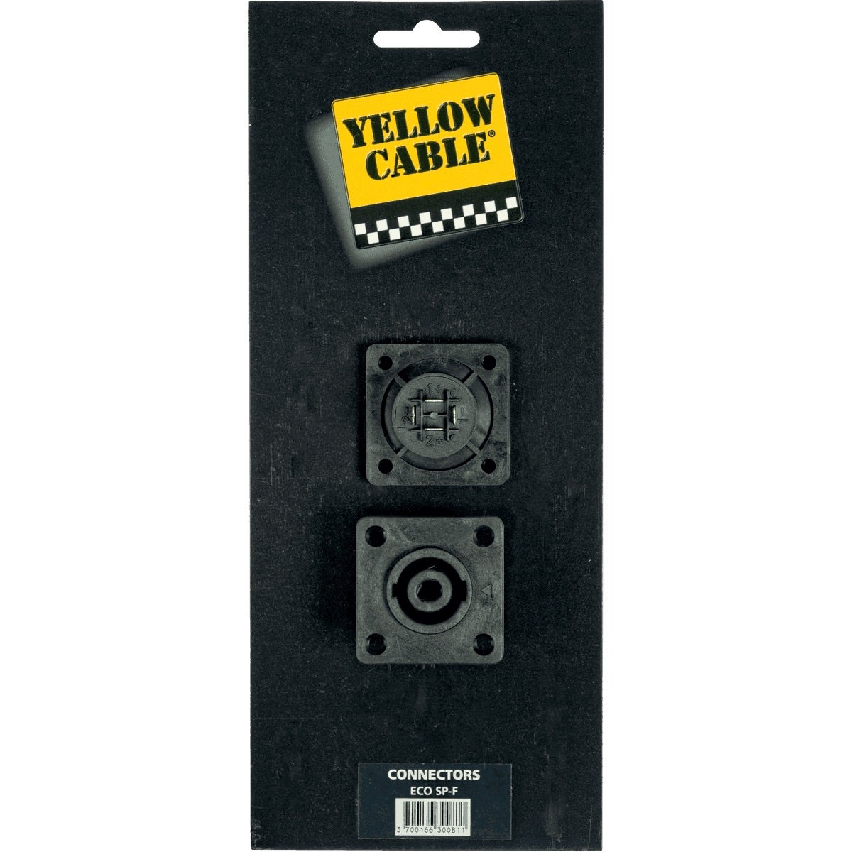 Yellow Cable SP-F Luidsprekerconnector, 4-pins, chassisdeel, 2 stuks