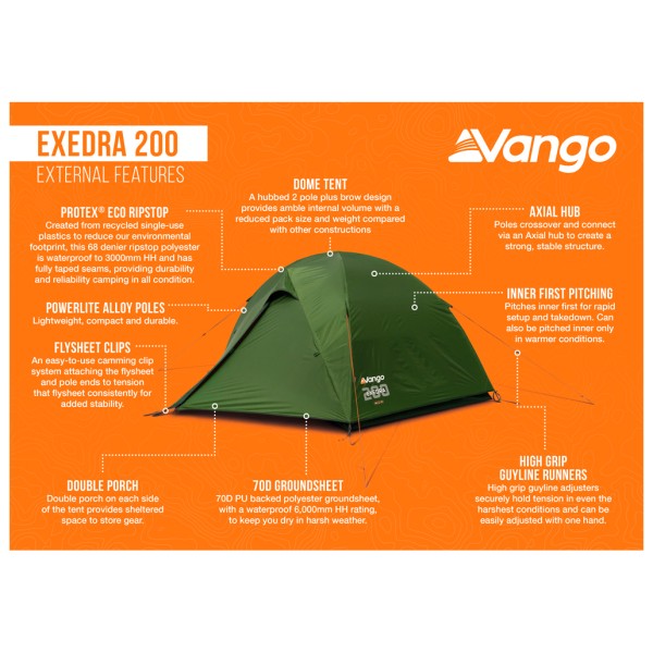 Vango - Exedra 200 - Tente 2 places