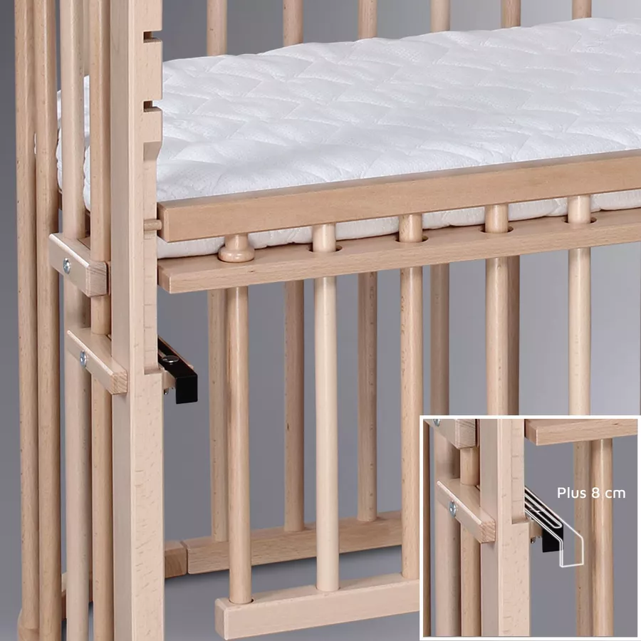 babybay Maxi Beistellbett Comfort Plus natur lackiert